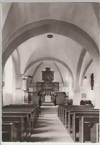 (83364) Foto AK Deckbergen, St. Petri Kirche, Inneres, nach 1945