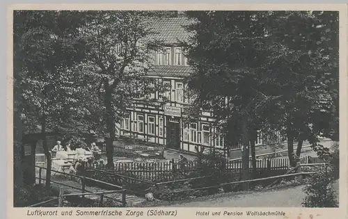 (82837) AK Zorge (Südharz), Hotel und Pension Wolfsbachmühle