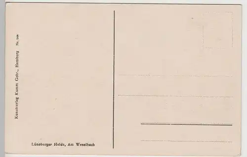 (81903) AK Lüneburger Heide, Am Weselbach, vor 1945