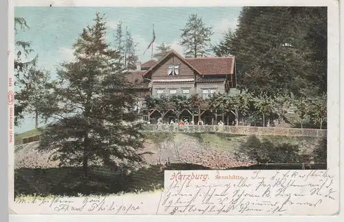 (79832) AK Bad Harzburg, Sennhütte, 1904