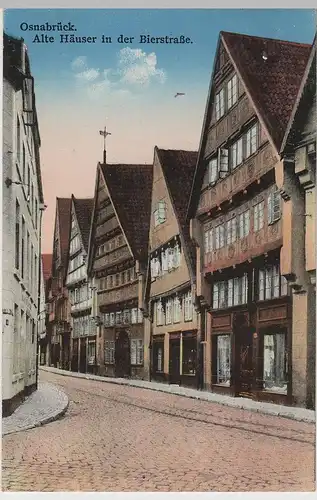 (79567) AK Osnabrück, Alte Häuser in der Bierstraße, 1932