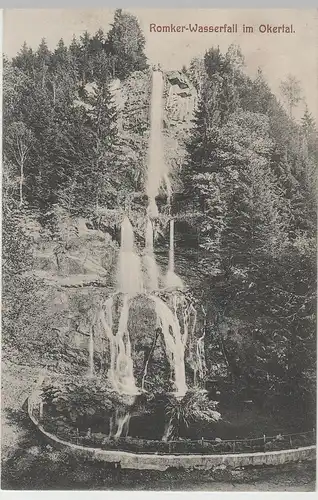 (79535) AK Romker-Wasserfall im Okertal, 1911