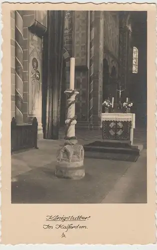 (79521) Foto AK Königslutter, Im Kaiserdom, vor 1945