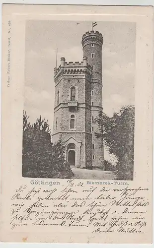 (79476) AK Göttingen, Bismarck-Turm, 1902