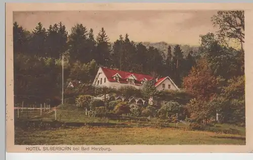 (78697) AK Hotel Silberborn bei Bad Harzburg, 1924