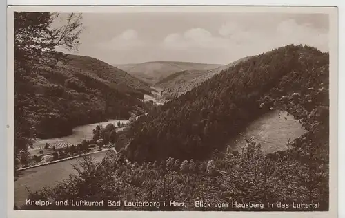 (78687) Foto AK Bad Lauterberg im Harz, Blick v. Hausberg i.d. Luttertal, vor 19