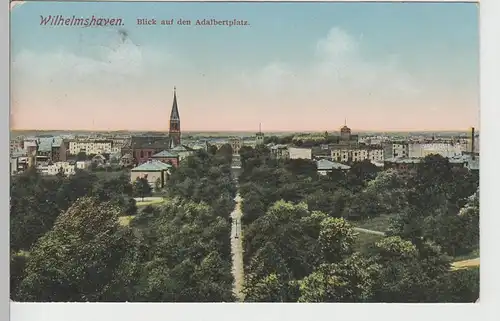 (78410) AK Wilhelmshaven, Blick auf den Adalbertplatz, 1912