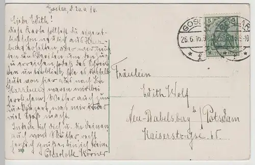 (76579) AK Bad Harzburg, der Burgberg vom Kurhause gesehen, 1916