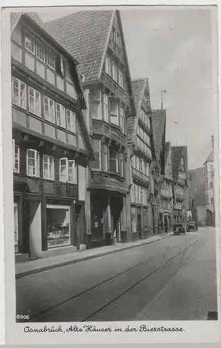 (73319) AK Osnabrück, Alte Häuser in der Bierstraße, Feldpost 1940