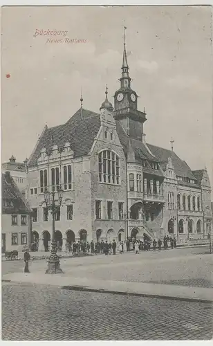 (73317) AK Bückeburg, Neues Rathaus, 1912
