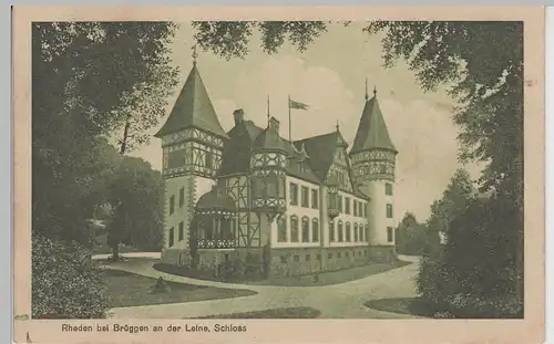 (72543) AK Schloss Brüggen an der Leine, um 1913