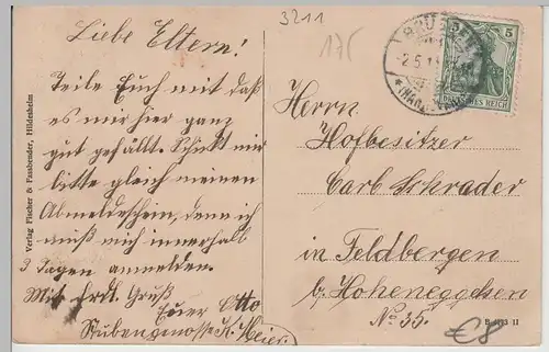 (72543) AK Schloss Brüggen an der Leine, um 1913