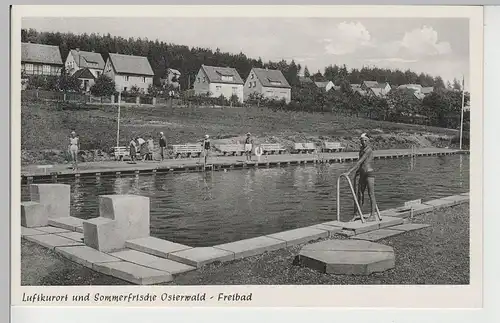 (72684) AK Sommerfrische Osterwald (Salzhemmendorf), Freibad, 1957