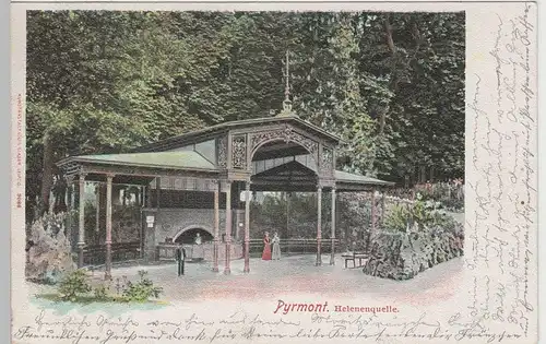 (72132) AK Bad Pyrmont, Helenenquelle 1904