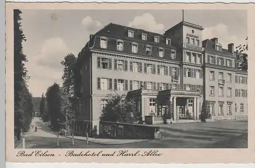 (72101) AK Bad Eilsen, Badehotel, Harrl-Allee, vor 1945