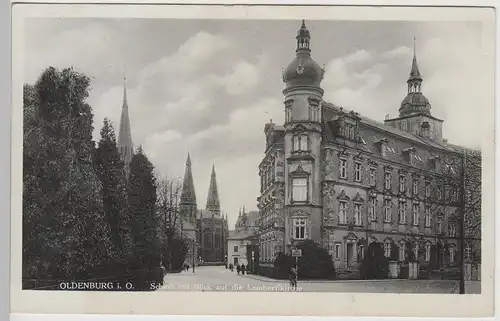 (72084) AK Oldenburg, Niedersachsen, Schloss, Lambertikirche 1932