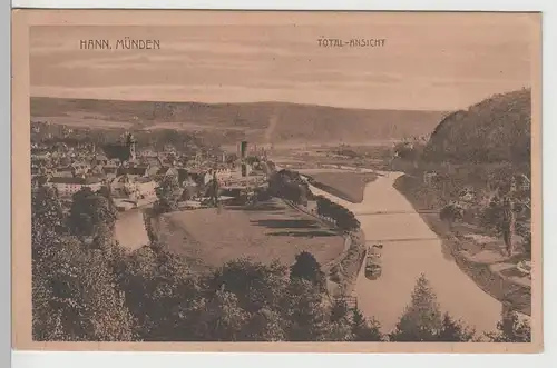 (71918) AK Hann. Münden, Totalansicht 1907