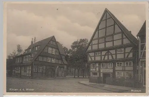 (71209) AK Rinteln a.d. Weser, Museum, vor 1945