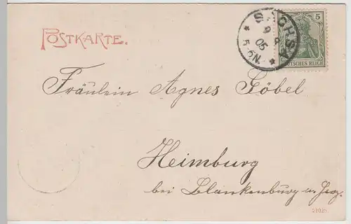 (71022) AK Bad Sachsa, Hotel zum Katzenstein, 1905