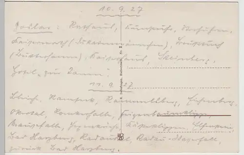 (70686) AK Bad Harzburg, Gesamtansicht 1927