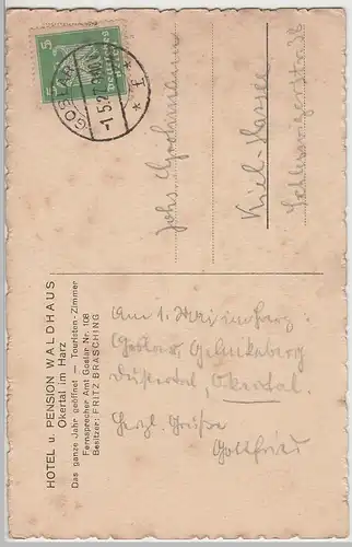 (70506) AK Okertal, Schlafender Löwe, 1927