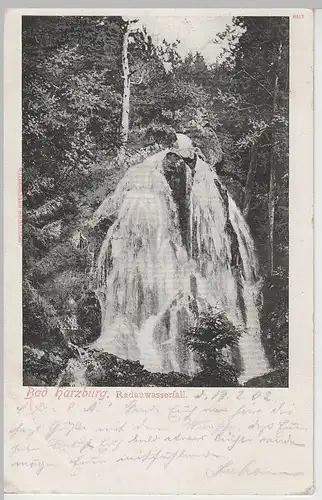 (69227) AK Bad Harzburg, Radauwasserfall 1902