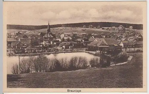 (6885) AK Braunlage, Harz, Panorama, vor 1945