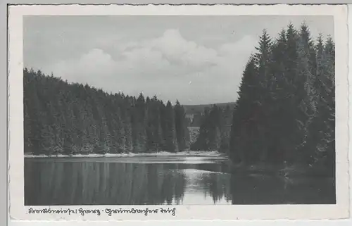 (68078) AK Bockswiese im Harz, Grumbacher Teich vor 1945