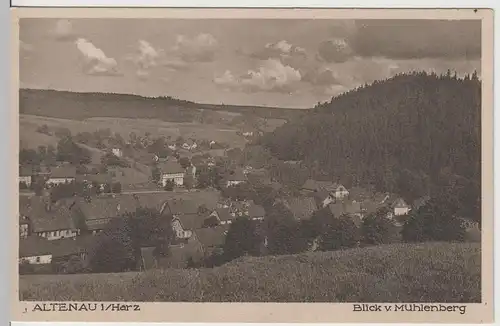 (66172) AK Altenau im Oberharz, Blick vom Mühlenberg vor 1945