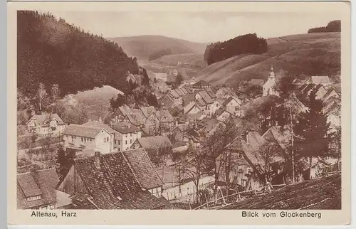 (66170) AK Altenau im Oberharz, Blick vom Glockenberg vor 1945