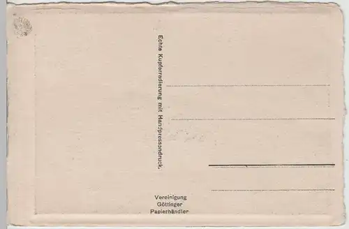(65916) Künstler AK Göttingen, Barfüßerstraße, vor 1945