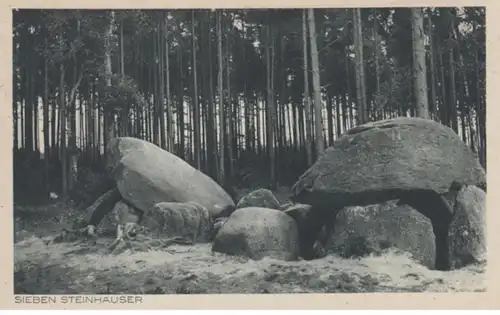 (618) AK Lüneburger Heide, Sieben Steinhäuser, vor 1945
