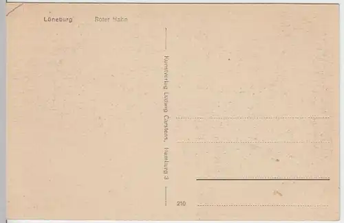 (5881) AK Lüneburg, Roter Hahn, vor 1945