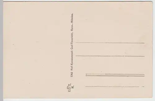 (57979) AK Hann. Münden, Panorama, Weserlied, vor 1945