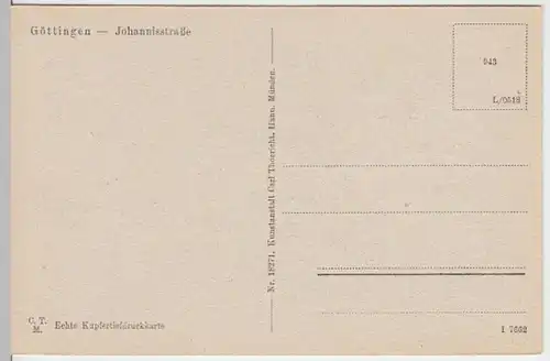 (5677) AK Göttingen, Johannisstr., St. Johanniskirche, vor 1945