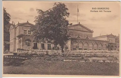 (54576) AK Bad Harzburg, Kurhaus mit Terrasse, vor 1945