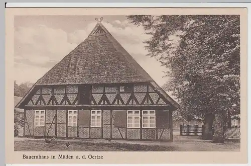 (54505) AK Müden an der Oertze, Bauernhaus, 1926