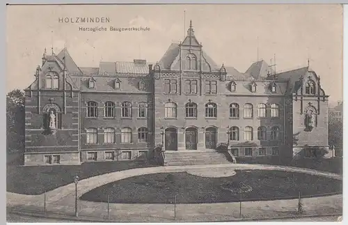 (54321) AK Holzminden, Herzogliche Baugewerkschule, 1907