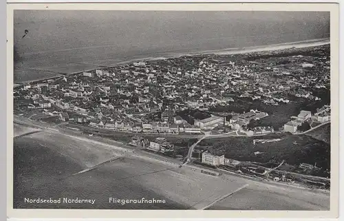 (51507) AK Nordseebad Norderney, Fliegeraufnahme, 1938