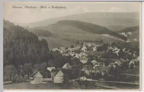 (45527) AK Altenau (Oberharz), Blick vom Rothenberg, vor 1945