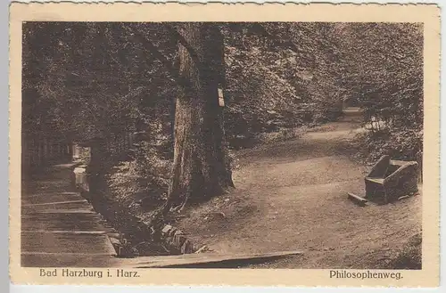 (42729) AK Bad Harzburg, Philosophenweg, vor 1945