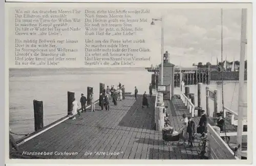 (4175) AK Cuxhaven, Alte Liebe 1929