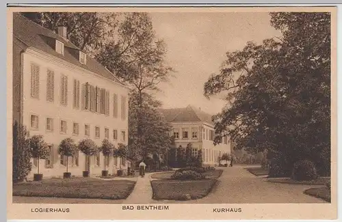 (39459) AK Bad Bentheim, Logierhaus und Kurhaus, Einladung Tanzabend 1932