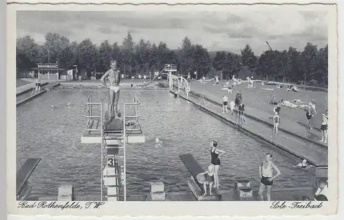 (39301) AK Bad Rothenfelde, Sole-Freibad 1930/40er