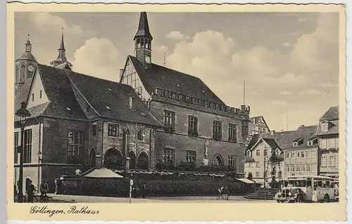 (37526) AK Göttingen, Rathaus, Feldpost Reservelazarett 1941