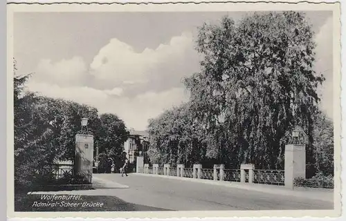 (36168) AK Wolfenbüttel, Admiral Scheer-Brücke 1940er