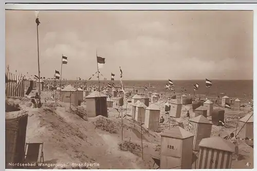 (34805) Foto AK Nordseebad Wangerooge, Strandpartie, vor 1945