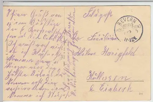 (34255) AK Bevern (Holzm.), Wilhelmstift, Schloß, Feldpost 1915