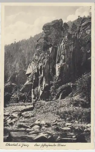 (3253) AK Okertal, Harz, Der schlafende Löwe 1938