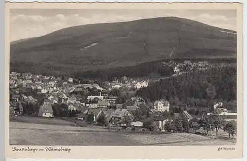 (31127) AK Braunlage mit Wurmberg, 1938